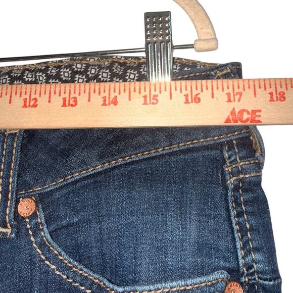 Ariat Sz 32R REAL Denim Bootcut Jeans Whipstitch Western Cowgirl Workwear - Picture 6 of 11